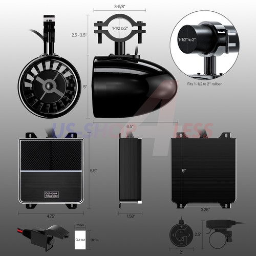 Waterproof bluetooth atv - bluetooth,