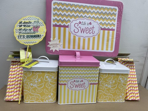 New 14pc lemonade stand - new,