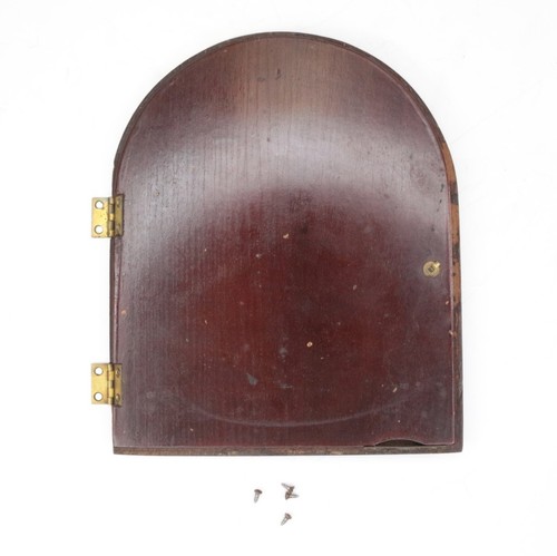 Mantel clock wooden back door - mantel,
