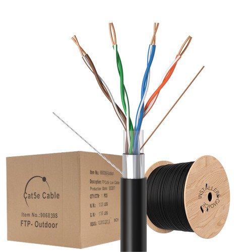 Cat5e 1000ft outdoor shielded - cat5e,