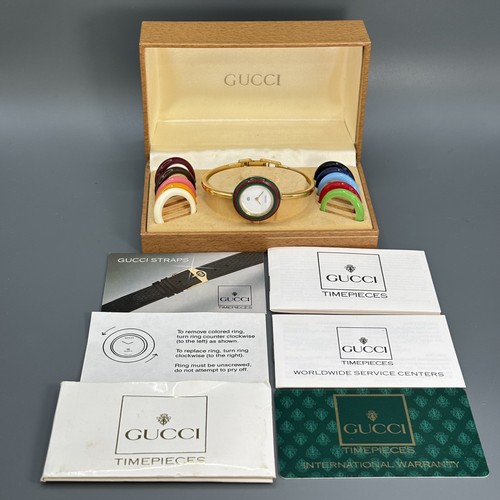 Near mint gucci change bezel - [near,