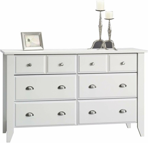 White wooden drawer dresser - drawer,