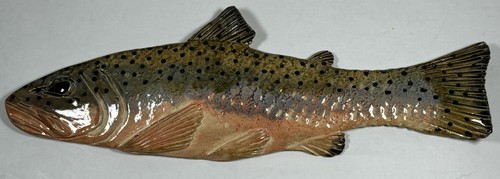 Brown trout wall mount - brown,