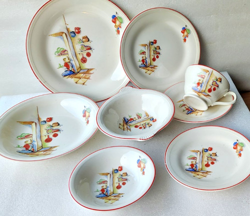 Vtg dinnerware place - 8-pc,