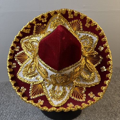 Sombrero pigalle red velvet - red,
