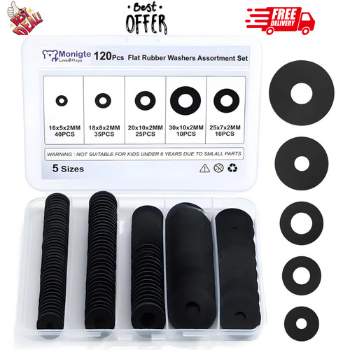 120pcs flat rubber - 120pcs,