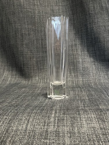 Crystal bud vase - art, deco