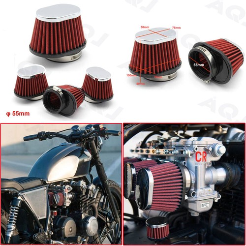 4pcs 55mm chrome red - 4pcs,