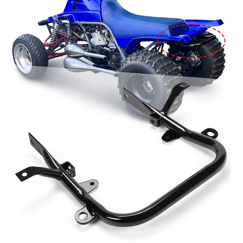 Black steel rear bumper - black,
