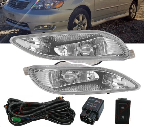 Pair bumper lamp clear - bumper, fog
