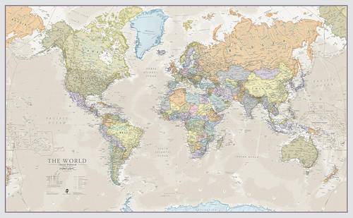 Giant world map - giant,