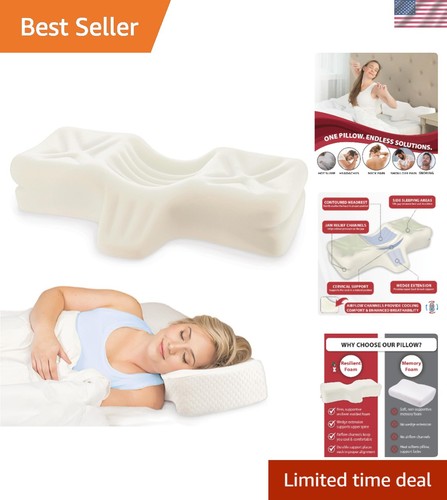 Ergonomic cervical pillow for - cervical,
