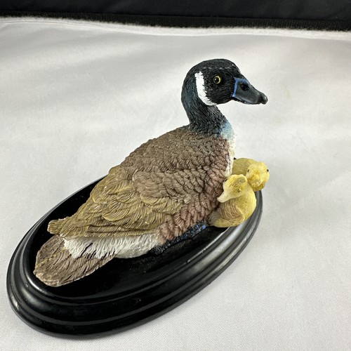 Goose with goslings - with,