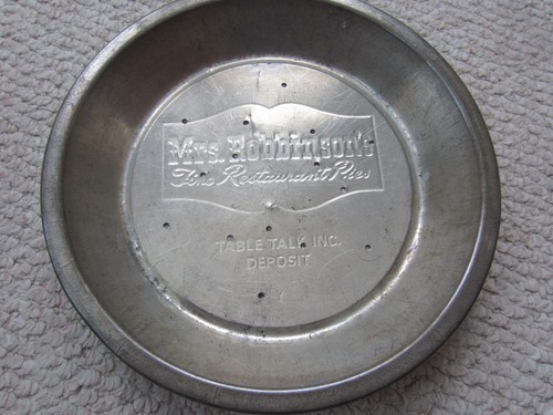 Vintage pie tin mrs - vintage, tin: