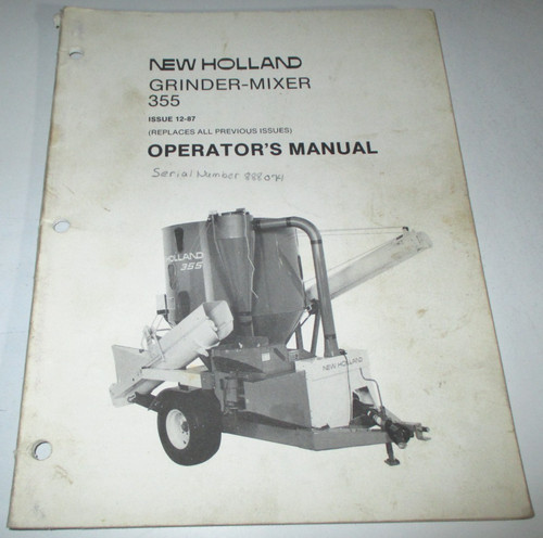 New holland 355 - holland, grinder