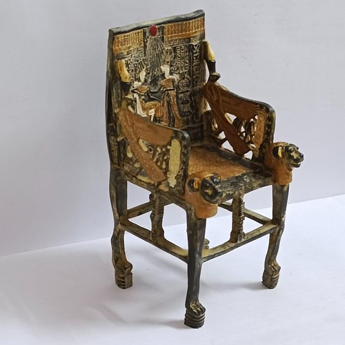 Vintage egyptian throne - egyptian,