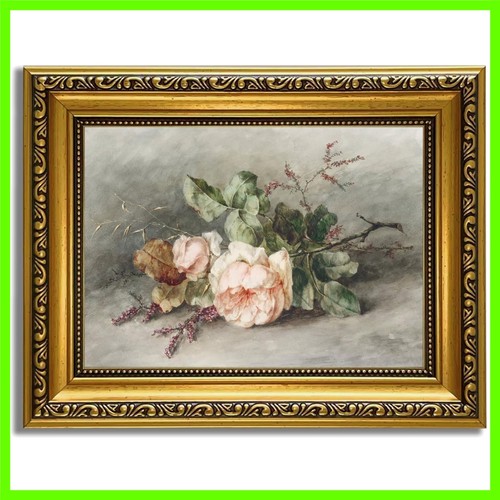 Gold framed vintage wall art - framed,