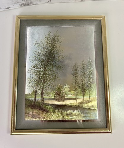 Vintage foil art graphic river - foil,