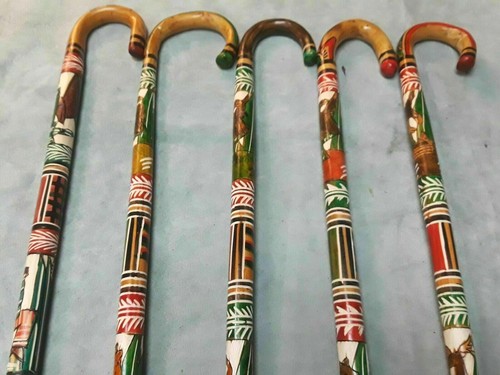 Hand carved painted wooden - hand,