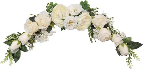 Artificial peony swag floral - swag,