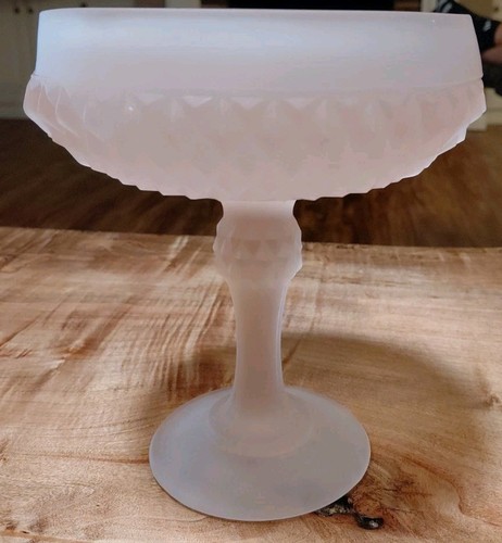 Vintage indiana glass compote - vintage,
