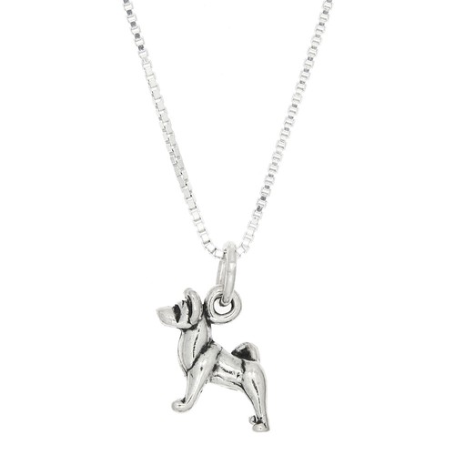 Sterling silver tiny - tiny, akita