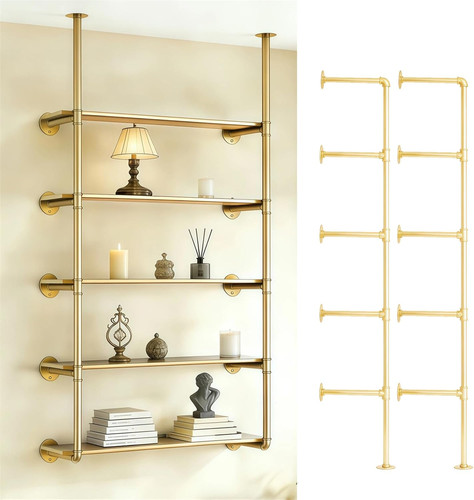 Gold industrial wall mount - gold,