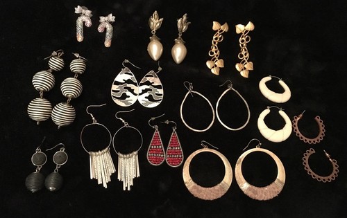 Pairs pierced earrings - 12,