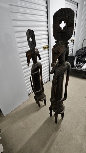 African wooden statues large - wooden,