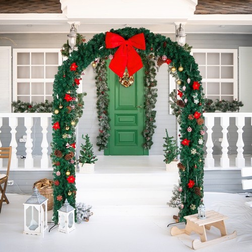 7ft pvc christmas arch - christmas,