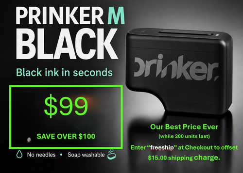 Prinker black temporary - black,