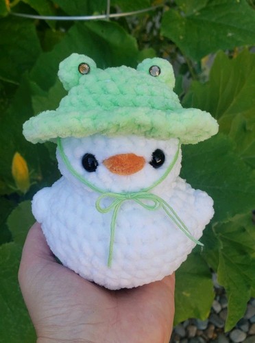 Duck plush handmade crochet - duck,
