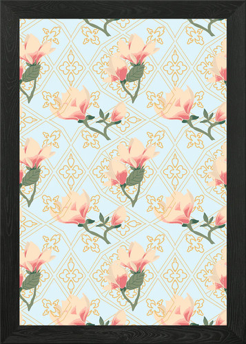 Magnolia garden framed wall - magnolia,