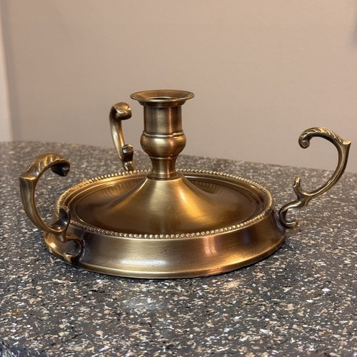 Vintage heavy brass taper - vintage,