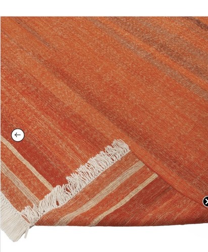 Orange wool kilim oriental - kilim,