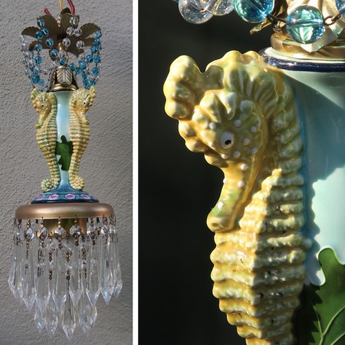 Seahorse swag lamp - seahorse,