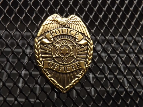Pin police officer badge - "pin-police,