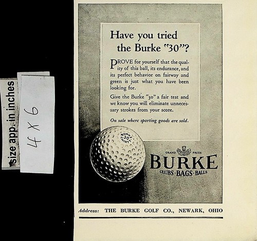1922 burke clubs bags balls - burke,