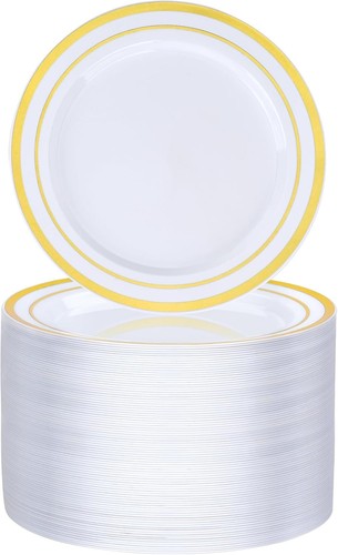 100 platos desechables - platos,
