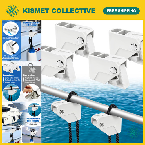 Adjustable boat fender clips - boat,