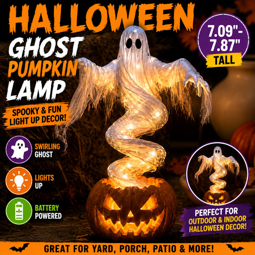 Halloween ghost pumpkin light - halloween,