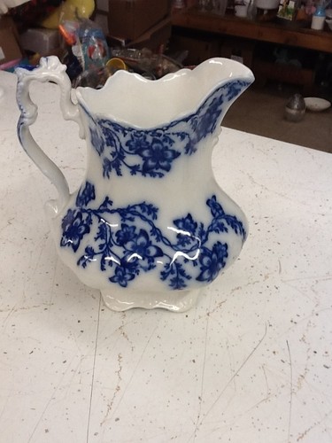 Flow blue china - blue, claremont