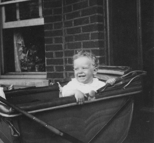 1940s baby boy smiling - baby,