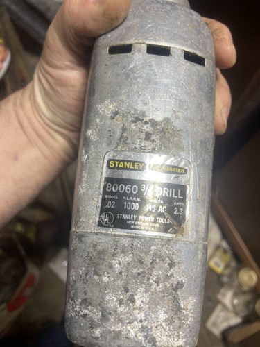 Vintage stanley electric drill - electric,