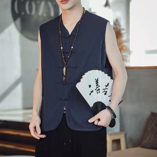 Men retro buckle chinese - retro,