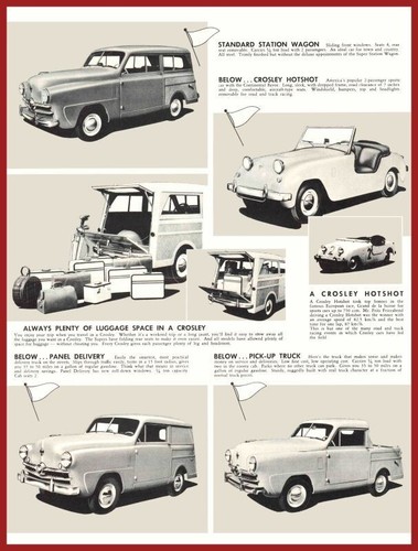 1952 crosley automobiles - crosley,