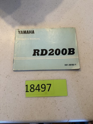 Yamaha rd200b 1975 oem - 1975, owners
