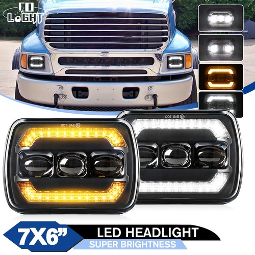 Pair 7x6 5x7 - , headlights