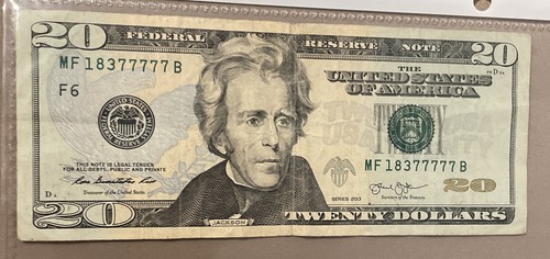 Fancy serial number dollar - fancy,