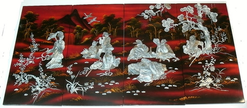 Vintage asian mother pearl - of,